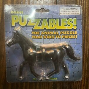 Horse Animal Puzzle - Black